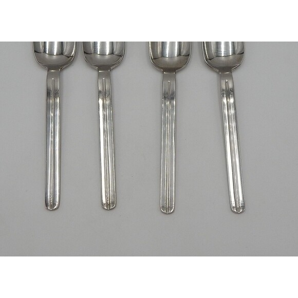 Retroneu INFINITE Stainless Dinner Soup Spoons 18/8 Korea Glossy Flatware S/4 A - Picture 2 of 9
